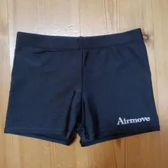 体操　Airmove 黒 スパッツ　JMサイズ