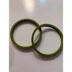 オリーブグリーン ラバーバンド 2個セット