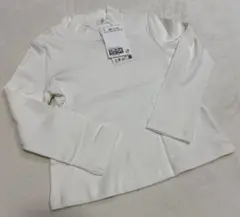 h&m タートルネック　tシャツ　90 92 白　ホワイト