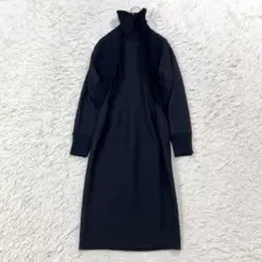【美品】ジョルジオアルマーニ アンサンブル ワンピース 40 L相当 ブラック