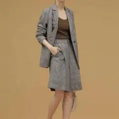 nano universe ハーフパンツ　リネン