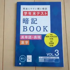 学年末テスト 暗記BOOK VOL.3
