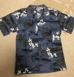 【新品】Palmwave パルムウェーブ　アロハシャツ S ネイビー