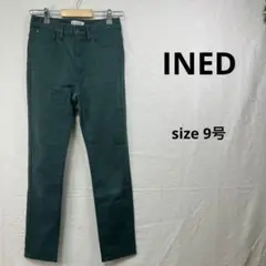 イネド INED パンツ 9号(M) サイズ 緑 カジュアル 美品
