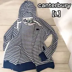 美品★カンタベリー canterbury パーカー L ダブルジップ パイル地