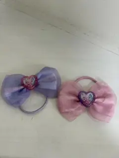 わんだふるぷりきゅあ　リボンヘアゴム 2個セット