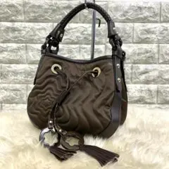 MONT BLANC　モンブラン　ハンドバッグ　ナイロン　レザー　スター
