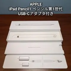 (美品) Apple Pencil ペンシル第一世代 USB-Cアダプタ付き