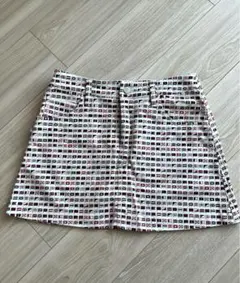 JACK BUNNY インナー付 ストレッチスカート フラッグ総柄　美品