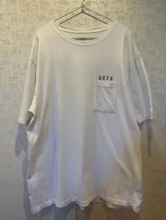 【AKTR】ポケットロゴTシャツ 白色