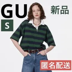 GU ボーダーラガーシャツ　S