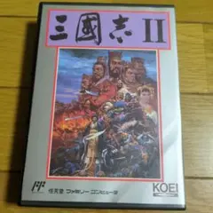 ファミコン三国志2、箱説明書ハガキポスターつき