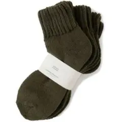 universal products 3P Pile Socks オリーブ