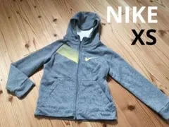 Nike DRI-FIT グレー フード付きパーカー XS　キッズ　ナイキ