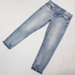 アッパーハイツ THE THIN クロップドストレッチジーンズ カットオフ 24