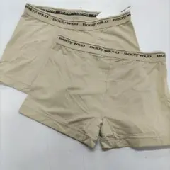 BODY WILD ボクサーパンツ 2枚セット ベージュ　レディース　①