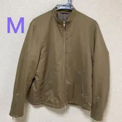 ブラウン スタンドカラー ジャンパー