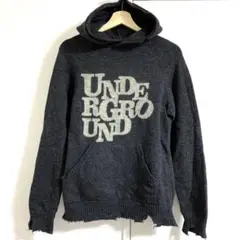 【美品】ヒステリックグラマー グランジニットパーカー「UNDER GROUND」