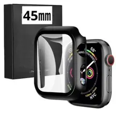 ⭐️現品限り‼️Apple Watch ケース 保護フィルム一体型 45㎜ ブラック