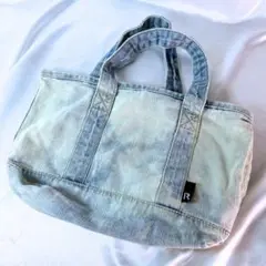 美品 ROOTOTE ルートート デニム トートバッグ ダメージ加工 ブルー