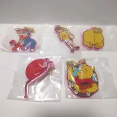 くまのプーさん ラバーストラップ 5個セット