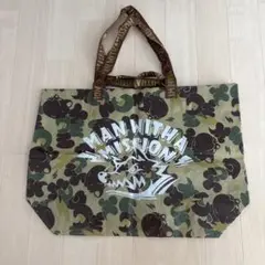 値下げ　MAN WITH A MISSION ビニールバッグ　エコバッグ　迷彩
