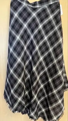 LOWRYSFARM ローリーズファーム オンブレチェックイレヘムスカート