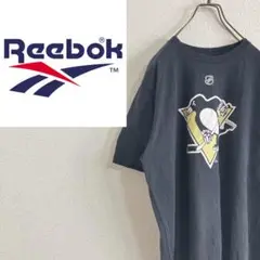 【バックプリント】Reebok リーボック　NHL NEAL 18 Tシャツ　黒