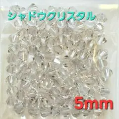 6040 スワロフスキー #5301 5mm シャドウクリスタル 100個