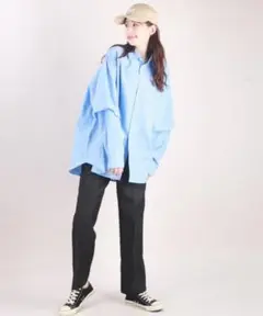 （値下げ中）WESTSEA レイヤードブルーシャツ 長袖 レディース メンズ