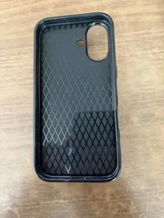 黒 リング付きポケット iPhone16ケース