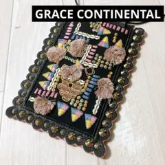 グレースコンチネンタル　刺繍モバイルショルダー