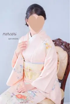 訪問着 桃色 セット