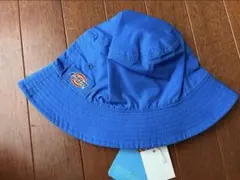 Dickies ×ブリーズ　ハット 青色と白色のロゴプリント　52㎝