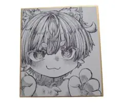 オリキャラ　手描き　ケモノ　色紙イラスト