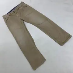 EDWIN チノパン ベージュ ストレート フロントボタン 34 オシャレ 大人
