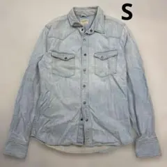 ヌーディージーンズ　厚手デニムシャツ　Sサイズ