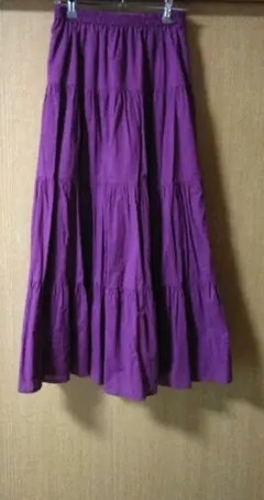 美品 ロングスカート パープル