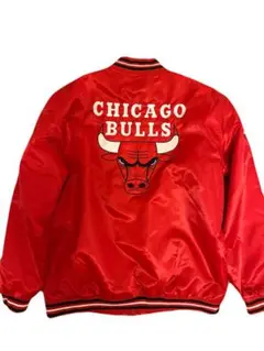 激レア　シカゴブルズ スタジャン　肉厚　NBA 両面刺繍ロゴ　ビッグサイズ 激レア シカゴブルズ スタジャン 肉厚 NBA 両面刺繍ロゴ ビッグ