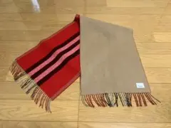 BURBERRY バーバリー マフラー カシミア100% 大判マフラー 美品