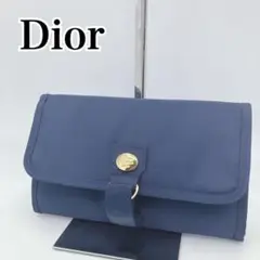 【新品・美品】Dior メイクポーチ ネイビー
