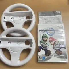 マリオカーWii+Wiiハンドル2個セット