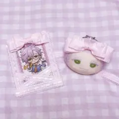 B8 デコケース トレカケースデコ ヘッドドレス おまんじゅう リボン セット