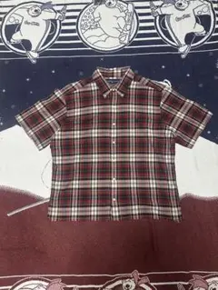polo RalphLauren 半袖チェックシャツ　短丈　90s 00s