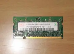 ノ－ト用　DDR2　512MB　1枚