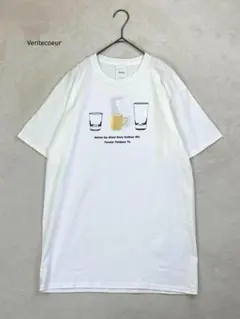 【新品】ヴェリテクール　COPAINS　プリントTシャツ　半袖　プルオーバー　白