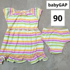 baby GAP　ワンピース　インナーパンツ付き　90cm　ボーダー　夏