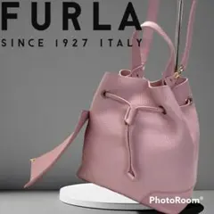 美品 フルラ ハンドショルダーバッグ 2WAY ピンク レザー ポーチ付き