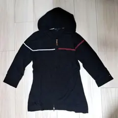 Tommy Hilfiger ブラック フード付き カーディガン S