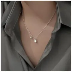 プレートモチーフ ネックレス　シルバー925